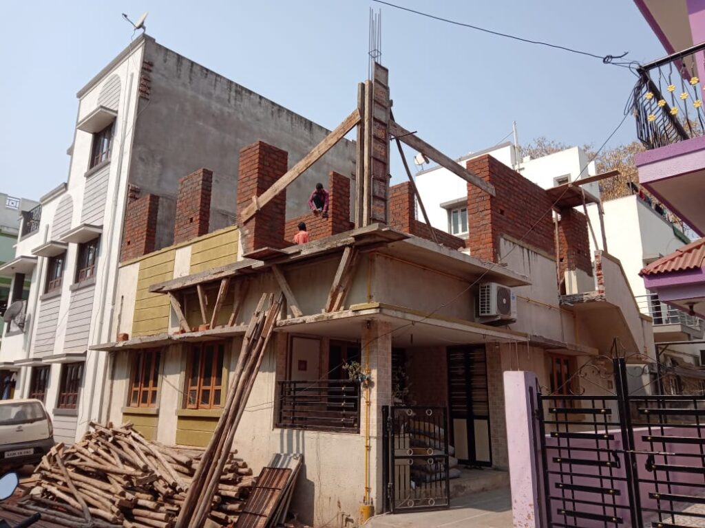 construction image of shankarbhai devda's house